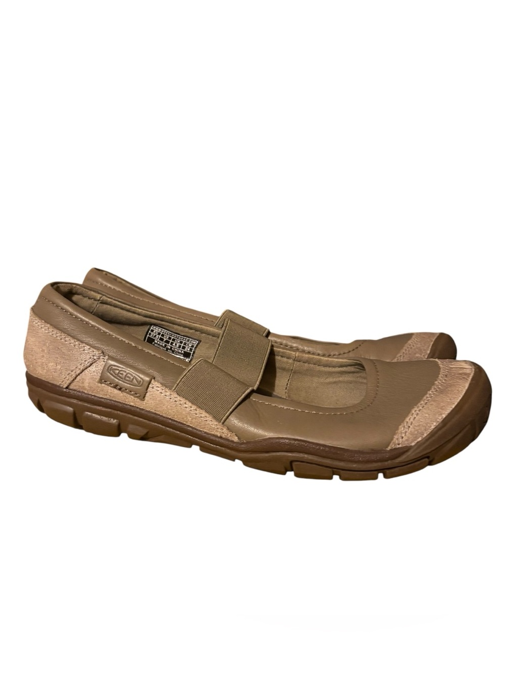 Keen Rivington Women's Mary Jane Leather Flats in Brindle Tan - Picture 2 of 8